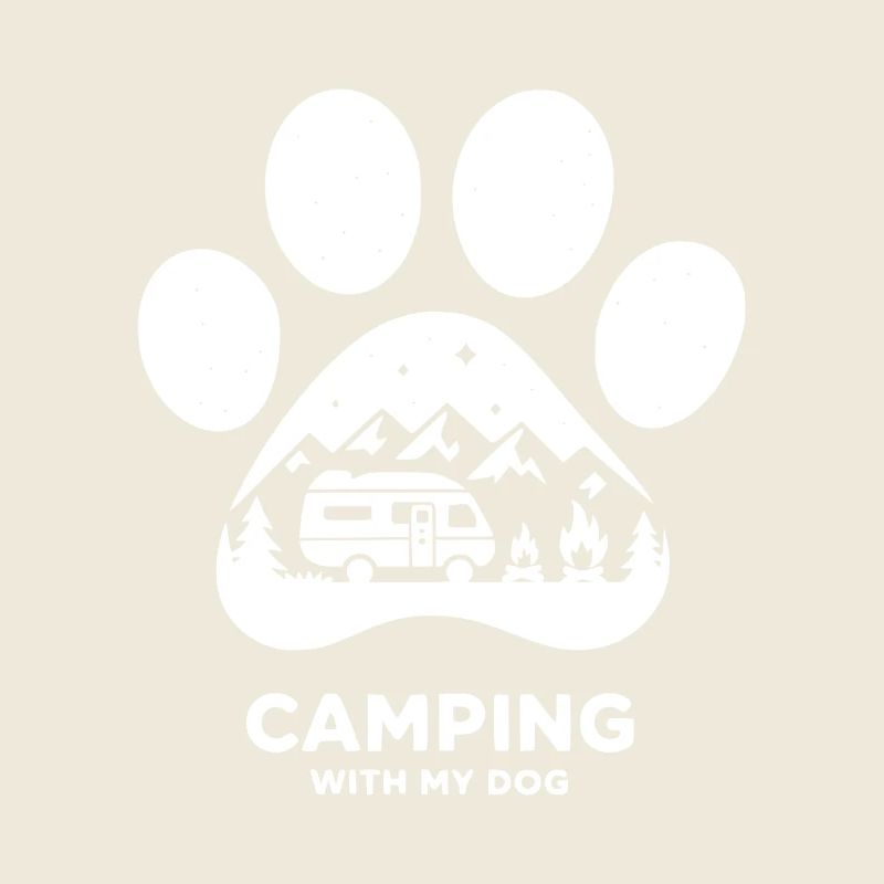 Camping mit Hund Zitat Camper