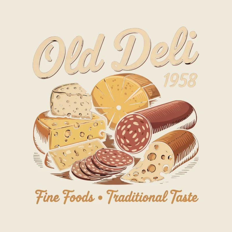 Vintage Feinkost Werbung