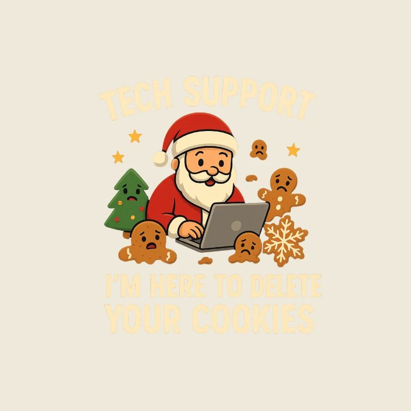 Tech Support I'm Here To Delete Your Cookies