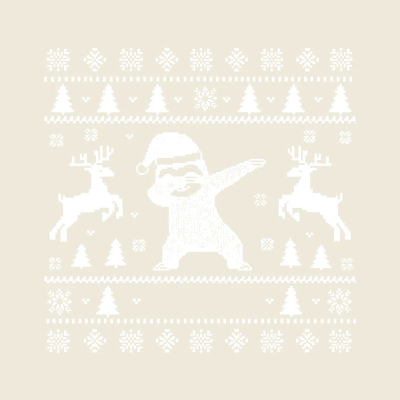 Dabbing Sloth Art de Noël