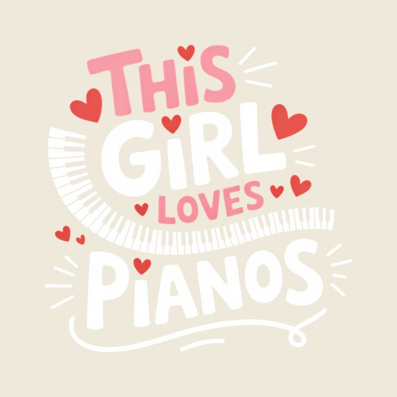 Klavier Spruch Mädchen Lustiges Klavier Geschenk