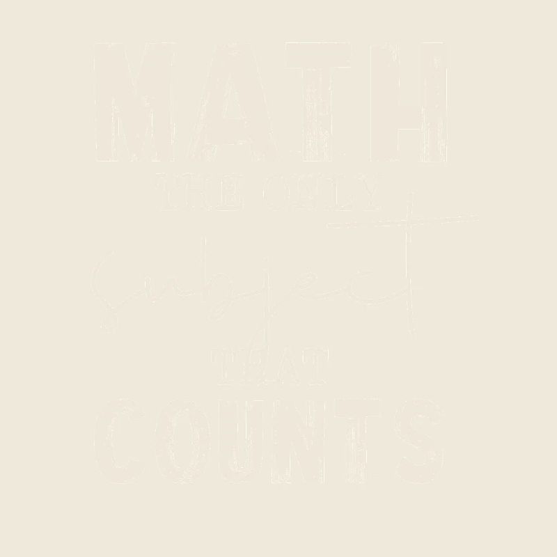 Les maths sont les seules qui comptent