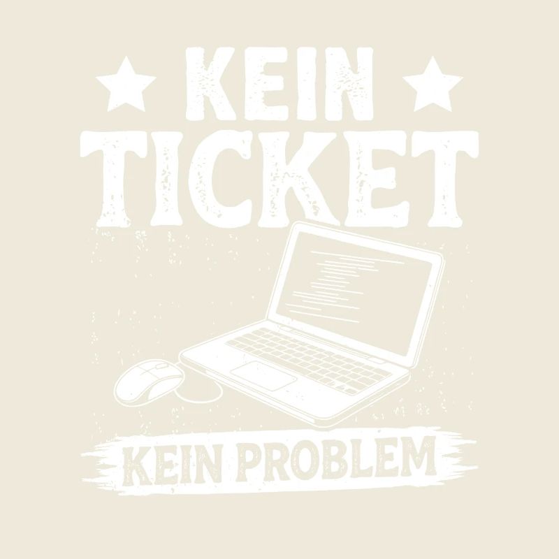 Ordinateur de nerd PAS DE TICKET PAS DE PROBLÈME DRÔLE