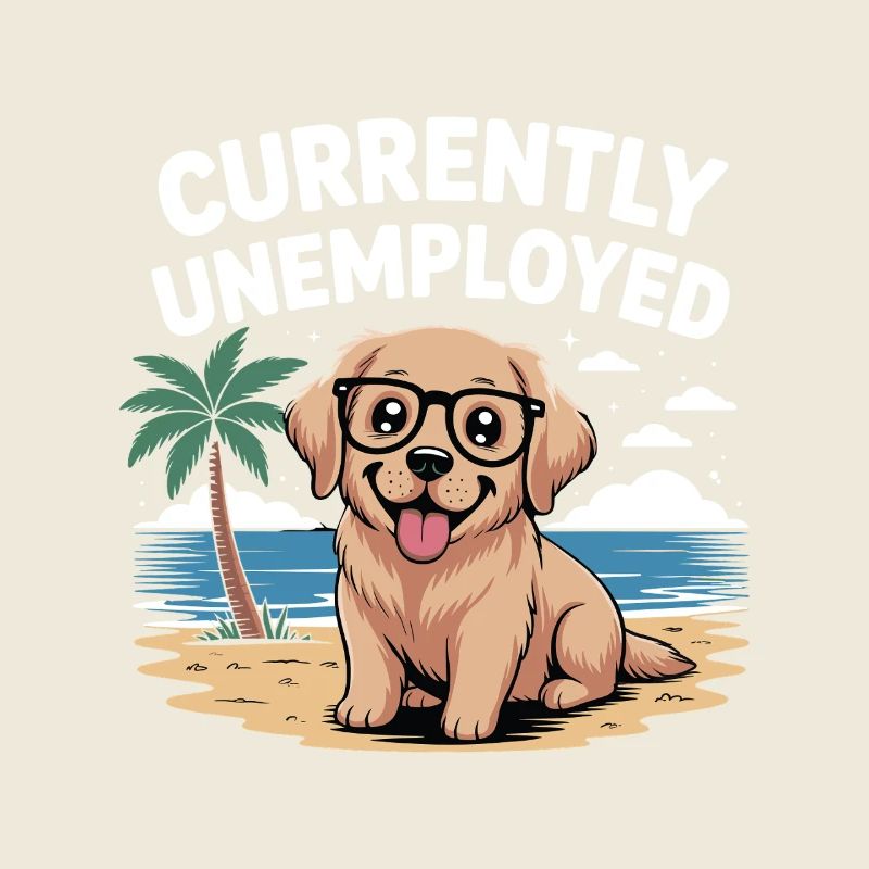 Funny Labrador Retriever Currently Unemployed