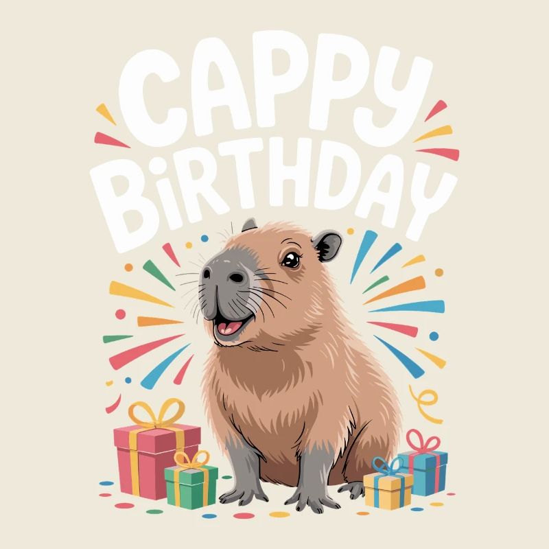 Capybara Birthday Cappy Birthday Funny Capy