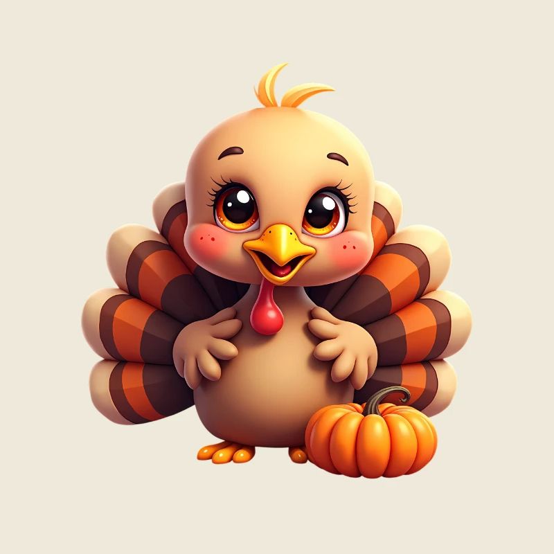 Bébé dinde de Thanksgiving