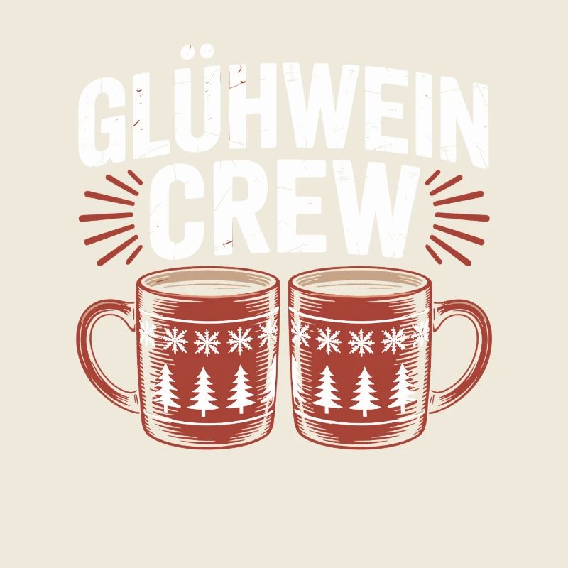 Équipe du vin chaud Marché de Noël joyeux