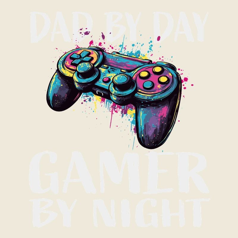 Dad by Day Gamer by Night Controller Art