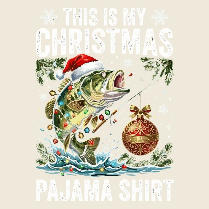 Chemise de pyjama poisson de Noël