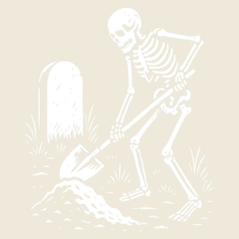 Fouilles de squelettes dans un cimetière