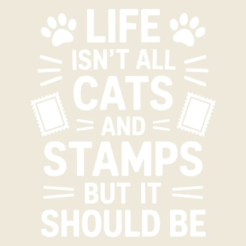 Briefmarken Spruch Katze Witz Briefmarken Geschenk