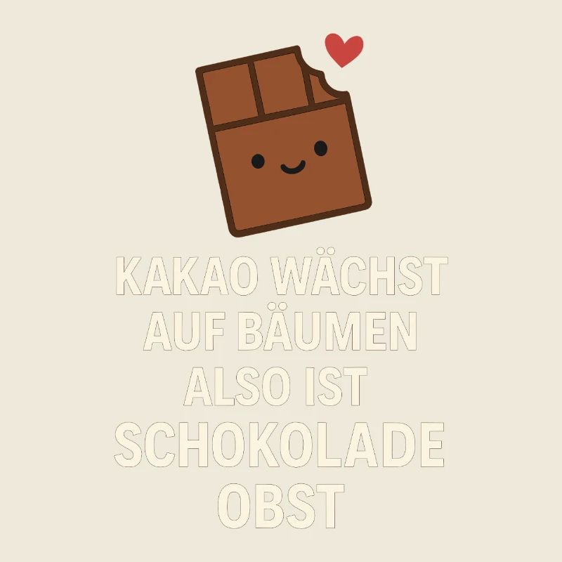 Chocolate is Fruit – Funny Cocoa Saying