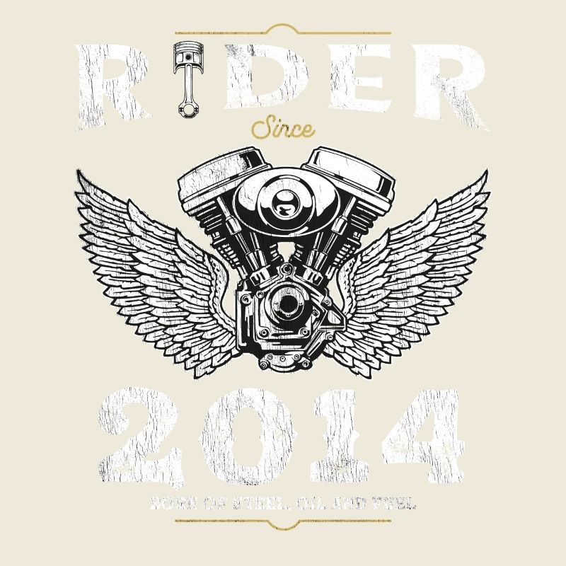 Rider Since 2014 - Two Wheels, One Destiny