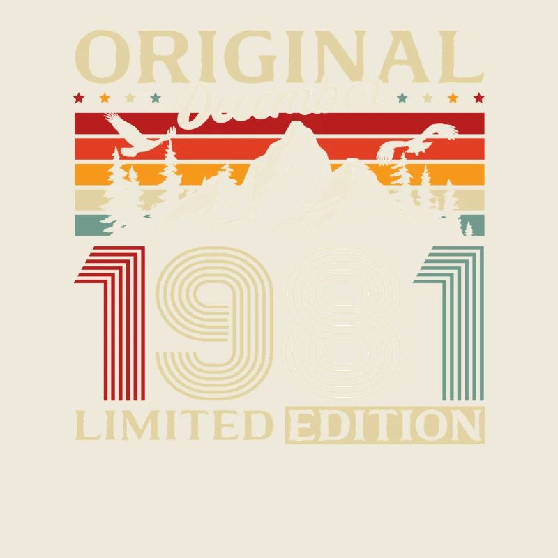 44e anniversaire Original Décembre Né en 1981
