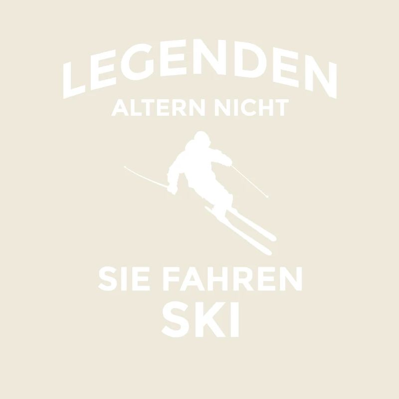 Légendes Conduisant un ski Dicton-design