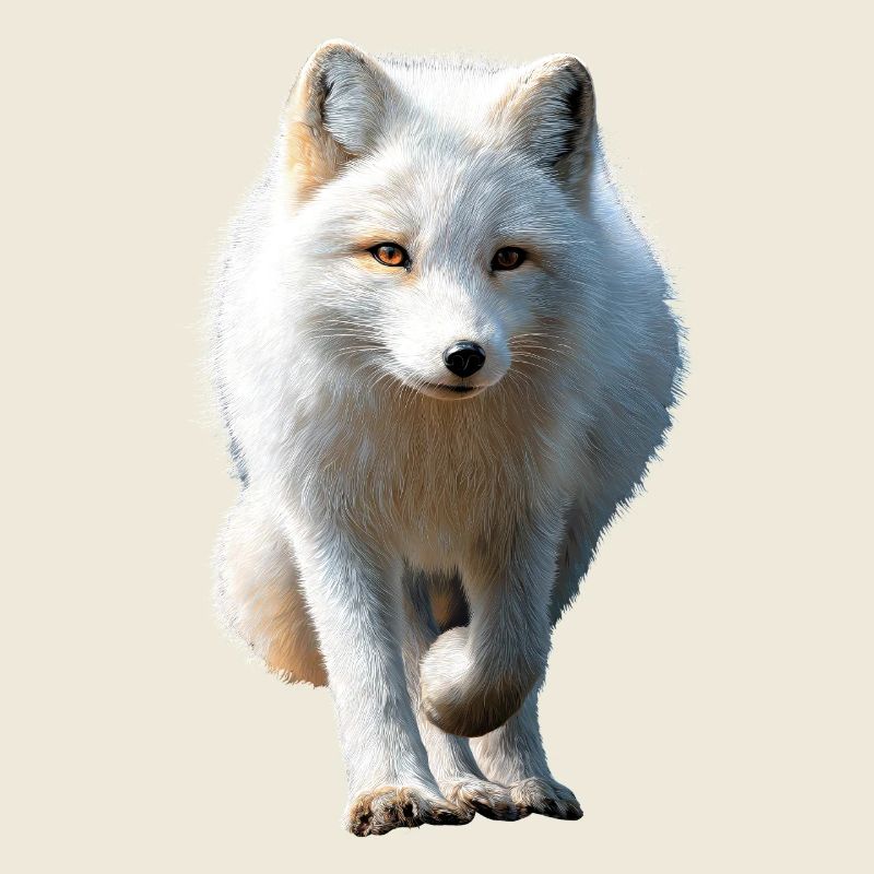 Polarfuchs Schneefuchs Eisfuchs Süßer Weißer Fuchs