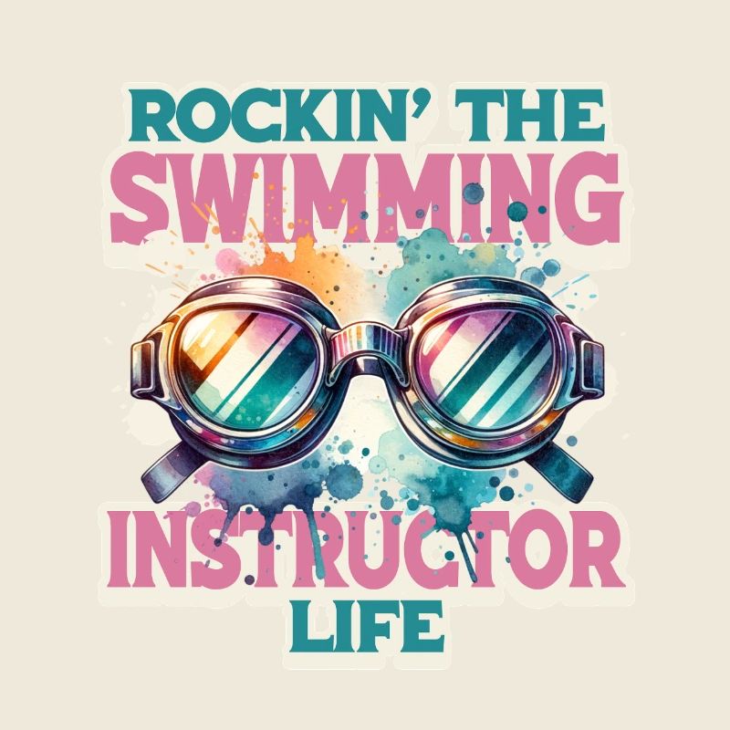 Schwimmlehrer Rockin' The Swimming Instructor Life