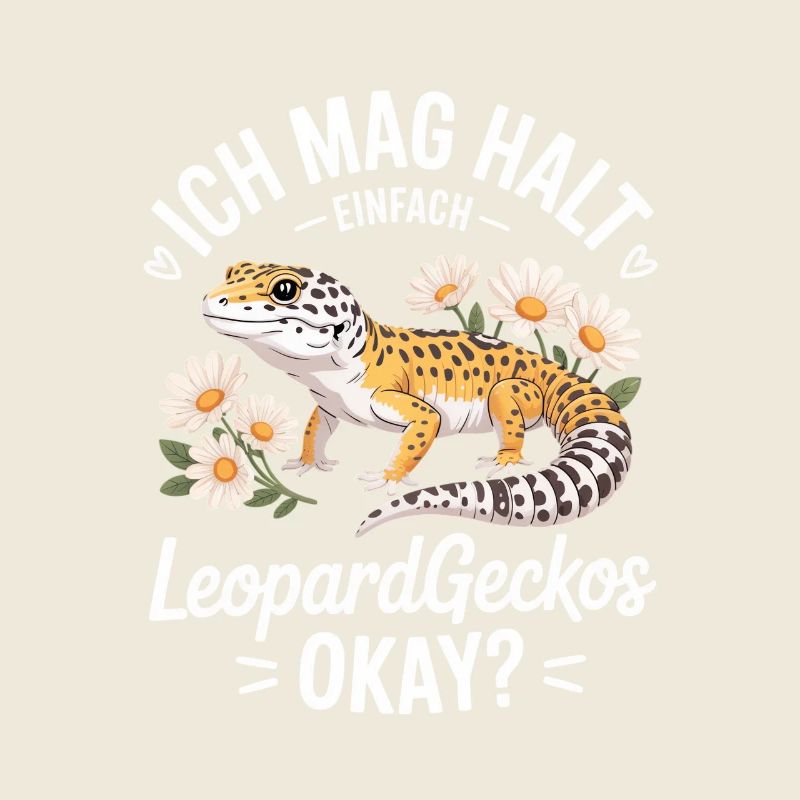 LeopardGecko Floral Motif