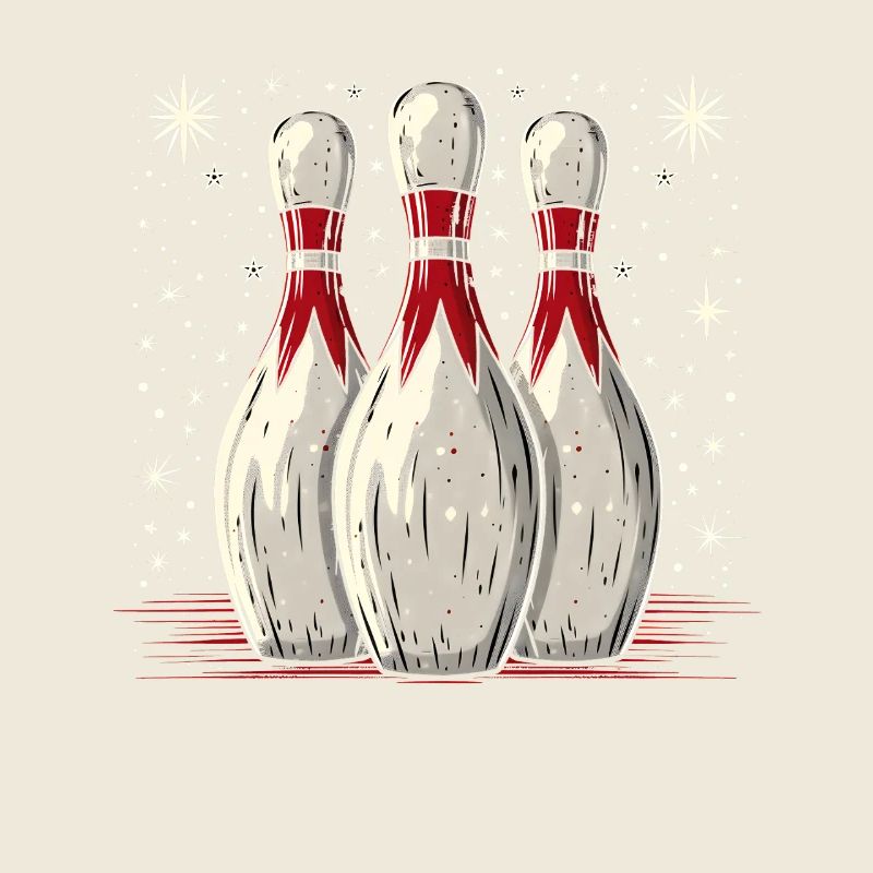Quilles de bowling de dessin animé