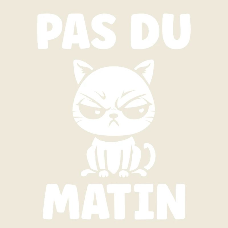Chat grognon du matin