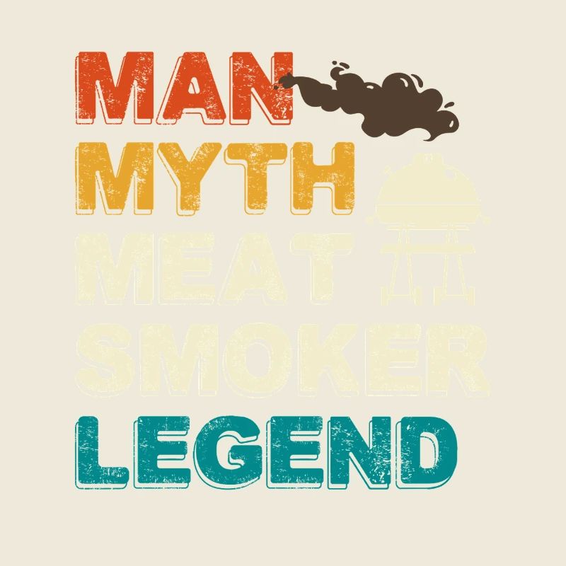 Man Myth Meat Smoker Legend