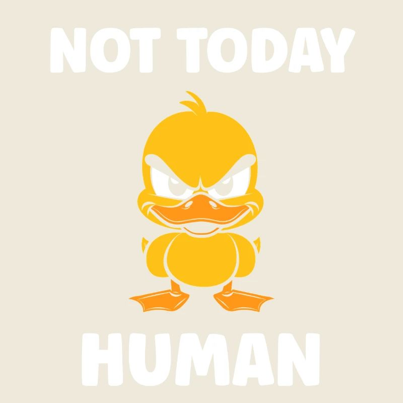 Grumpy Duck: Not Human Today