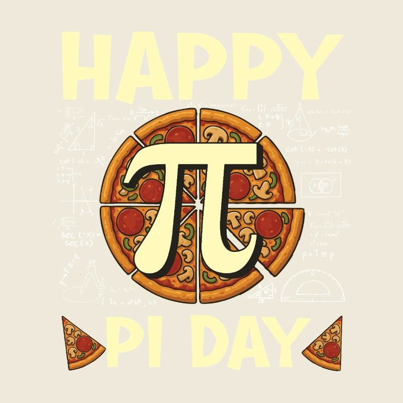 Frohen Pi-Tag, lustiger Pizza-Mathe-Nerd