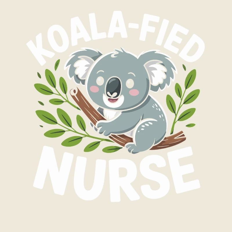 Koala nurse in the tree
