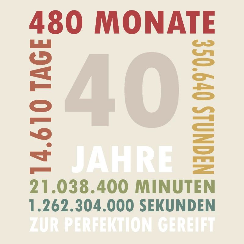 40 Jahre Vierzigster Geburtstag Geschenk
