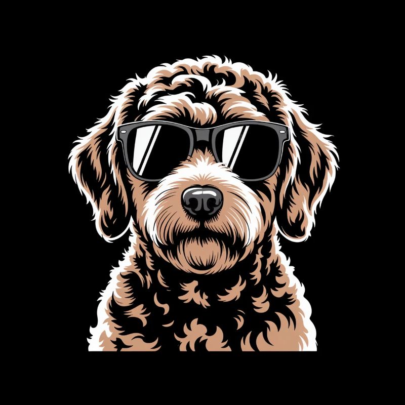Labradoodle brun