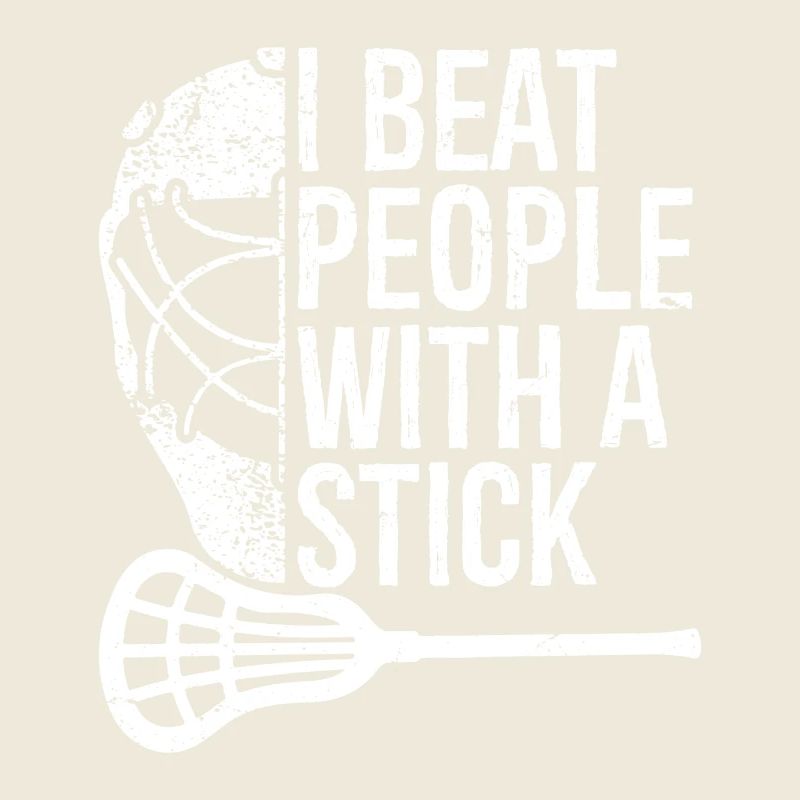 Lacrosse Lax Player Beat People with A Stick