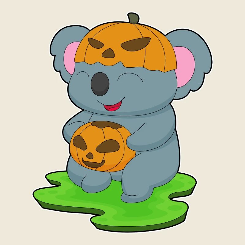 Koala Halloween Pumpkin