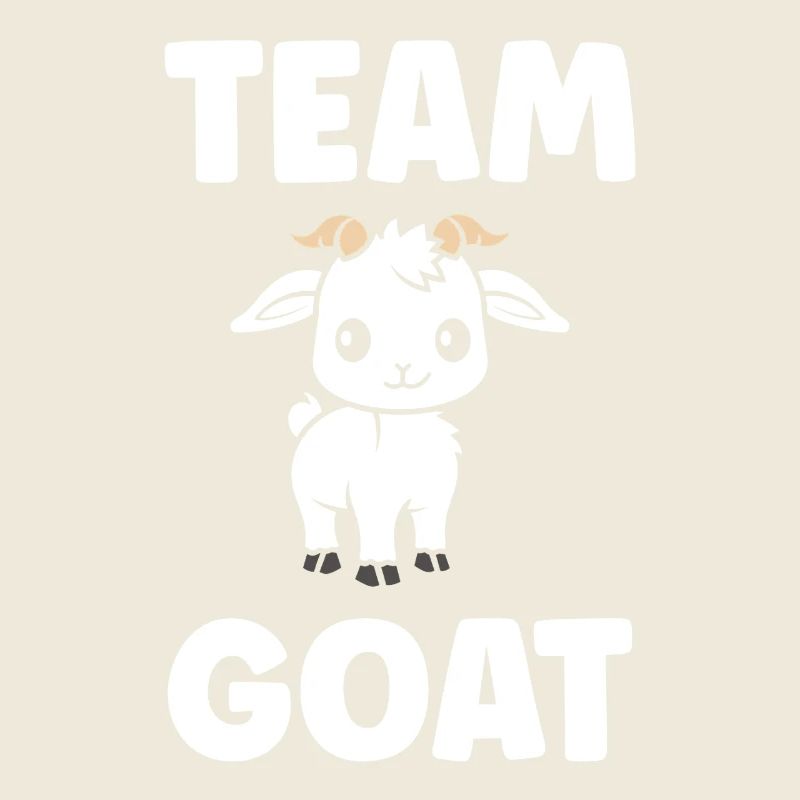 Team Goat Cute Illustration