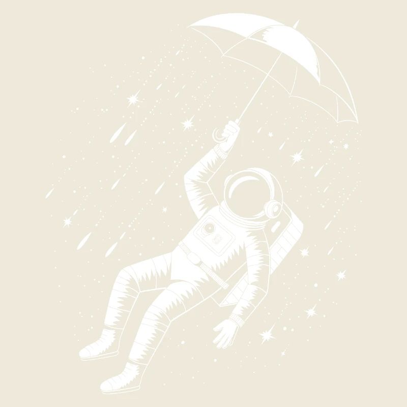Parapluie Astronaute Pluie Spatiale