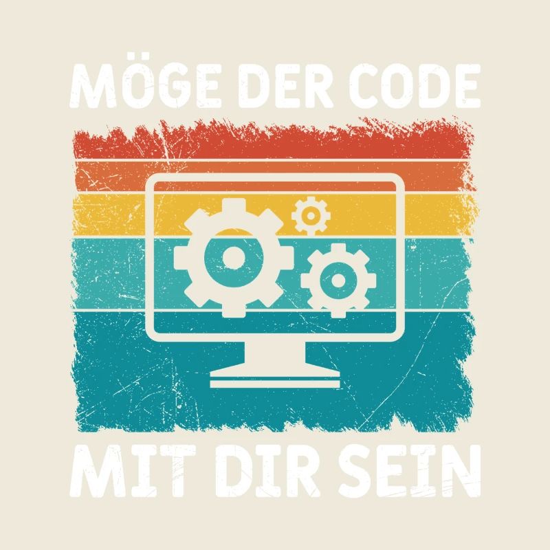 Nerd Computer MÖGE DER CODE MIT DIR SEIN LUSTIG