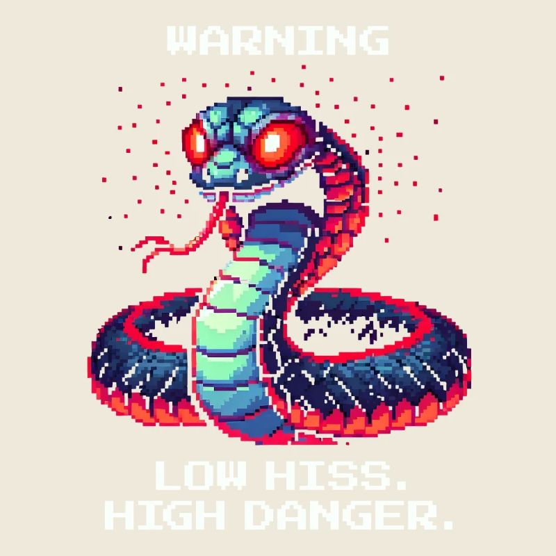 Low Hiss High Danger | Warnung Schlange