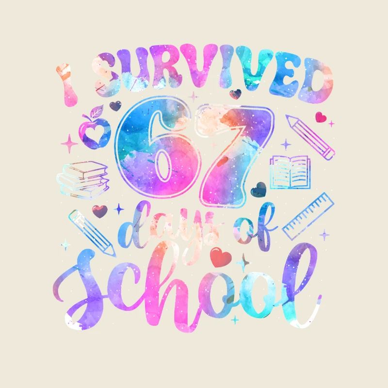 Überlebte 67 Tage Schule Meme Trend Schüler
