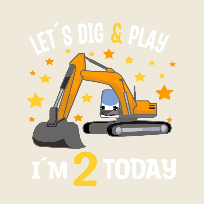 2. Geburtstag Junge 2. Geburtstag Bagger