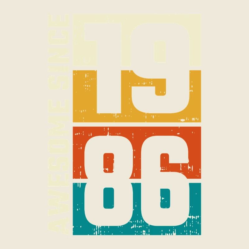 Retro 1986 Spiele-Logo