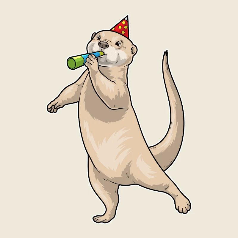 Crapaud d’anniversaire de la loutre