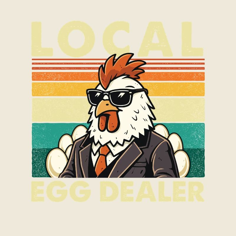Local Egg Dealer Chicken Easter Farmer Fun
