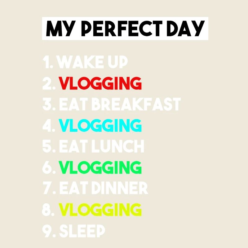 Mein perfekter Tag Vlogging-Zeitplan – Creator-Kunst