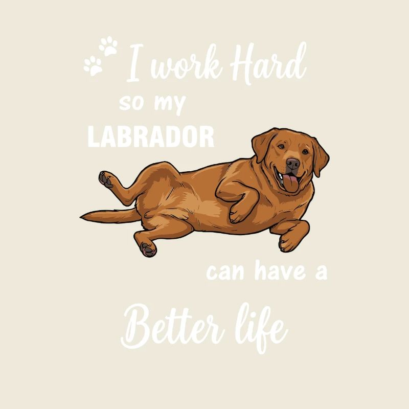 Echte Labrador Liebe Hundebesitzer Statement
