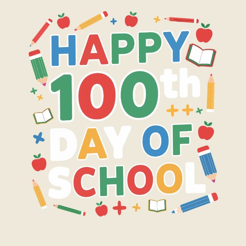 Fröhlicher 100. Schultag – bunte Schule