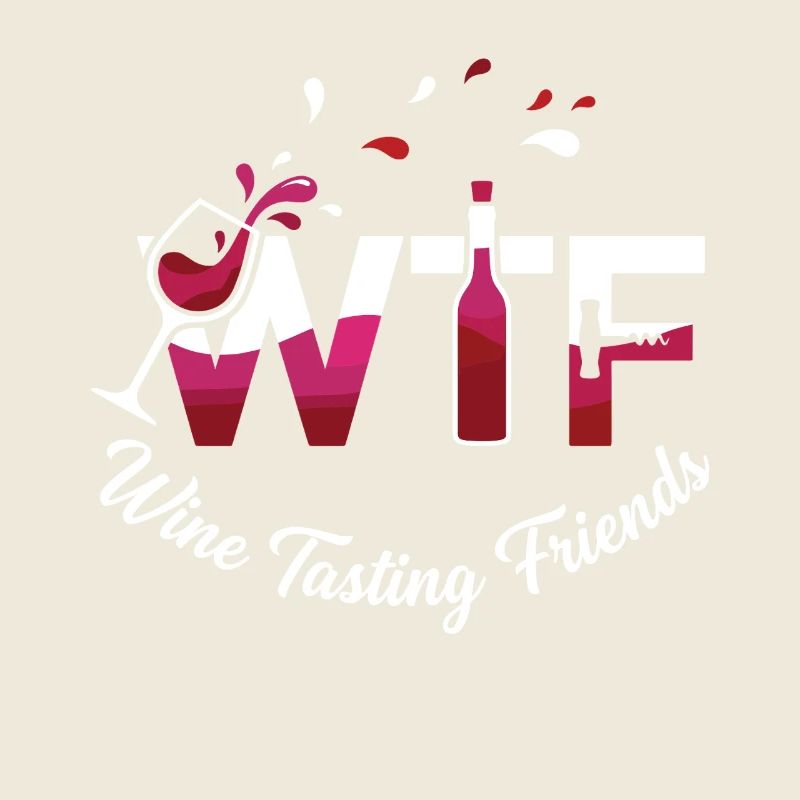 Graphique des amis dégustant de vin