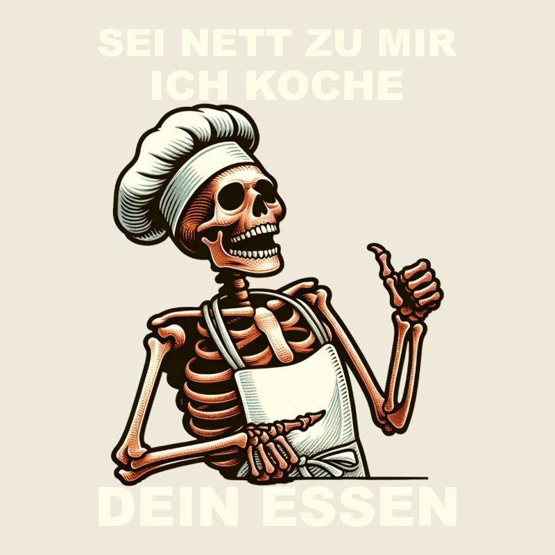 Funny Skeleton Chef Outfit - Be Kind to Me