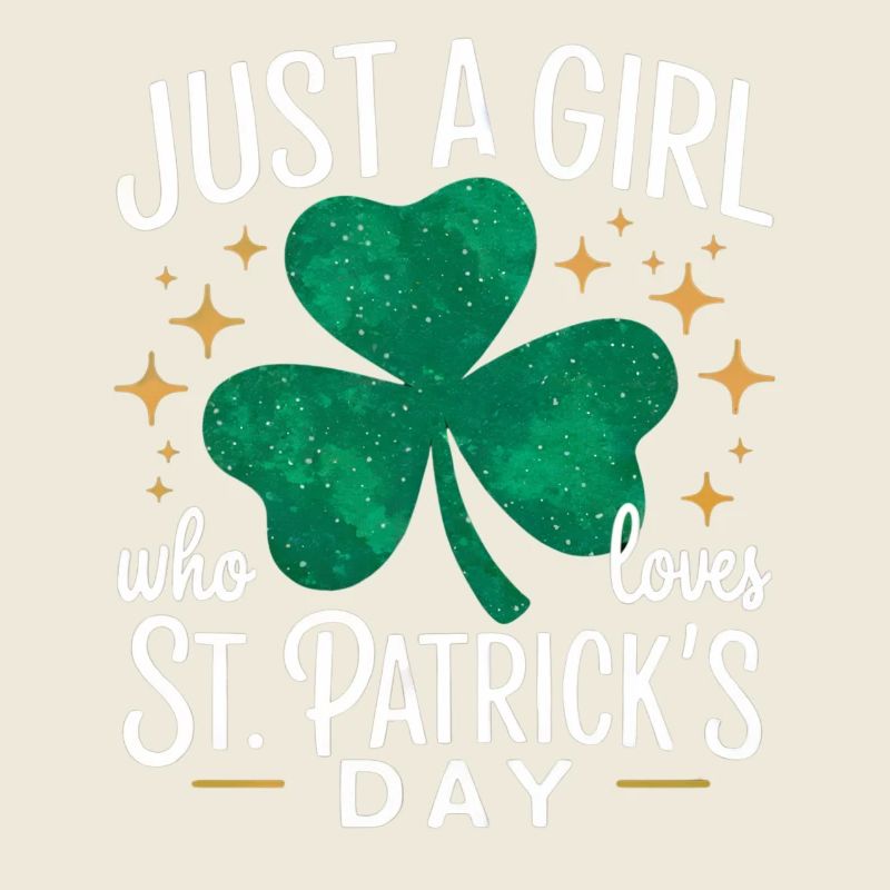 Nur ein Mädchen liebt St. Patrick's Day