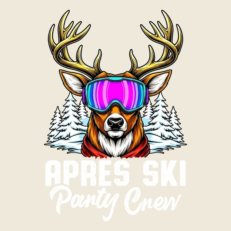 Équipe de fête après ski