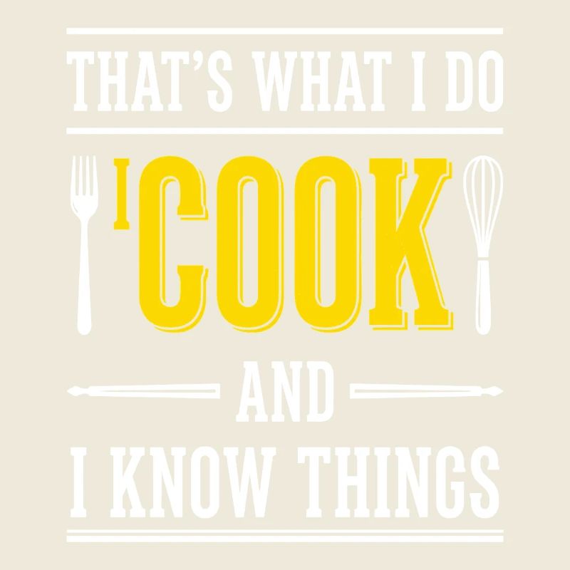 Chef Saying Typography Kitchen