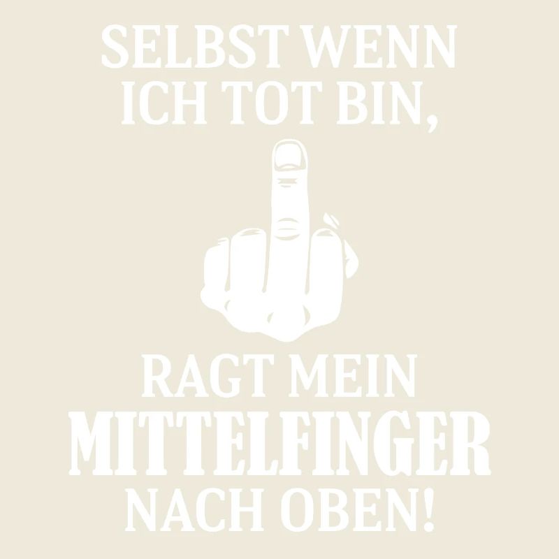 Savage German Middle Finger Slogan Graphic